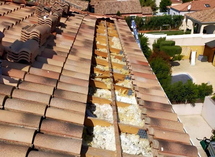 Rénovation toiture Sauvian